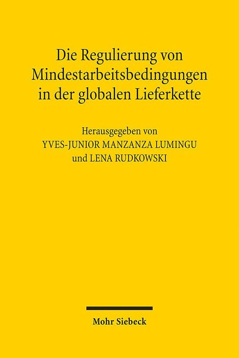 Die Regulierung von Mindestarbeitsbedingungen in der globalen Lieferkette, Buch