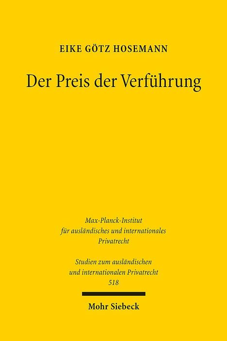 Eike Götz Hosemann: Der Preis der Verführung, Buch