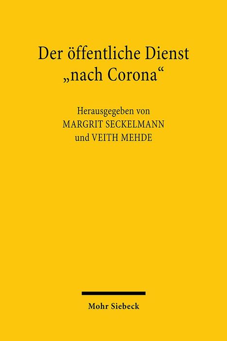 Der öffentliche Dienst "nach Corona", Buch