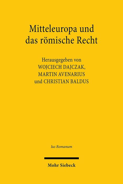 Mitteleuropa und das römische Recht, Buch