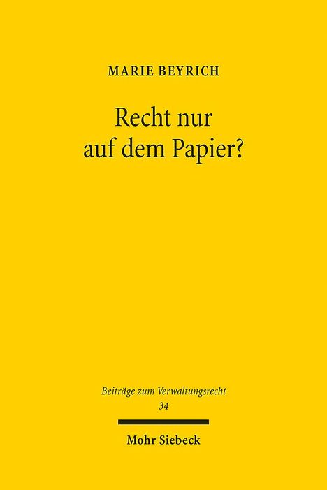 Marie Beyrich: Recht nur auf dem Papier?, Buch