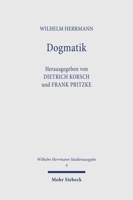 Wilhelm Herrmann: Wilhelm Herrmann-Studienausgabe, Buch