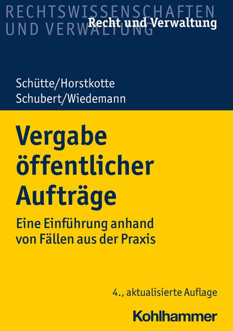 Dieter B. Schütte: Vergabe öffentlicher Aufträge, Buch
