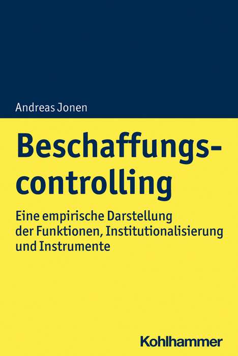 Andreas Jonen: Beschaffungscontrolling, Buch