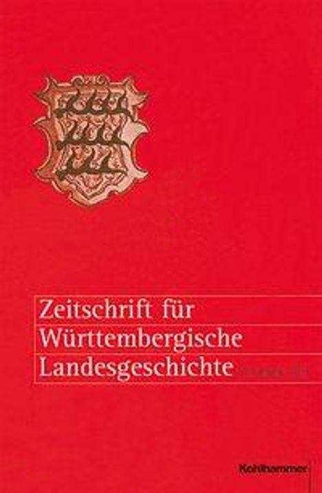 Zeitschrift für Württembergische Landesgeschichte, Buch