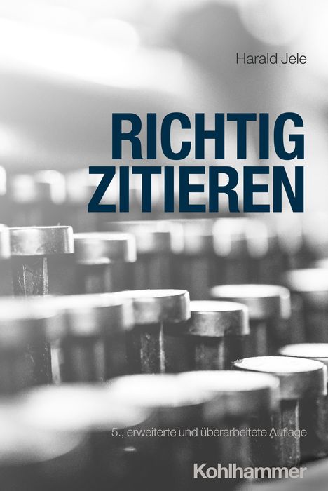 Harald Jele: Richtig zitieren, Buch