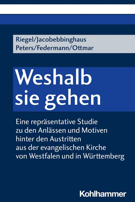 Ulrich Riegel: Weshalb sie gehen, Buch