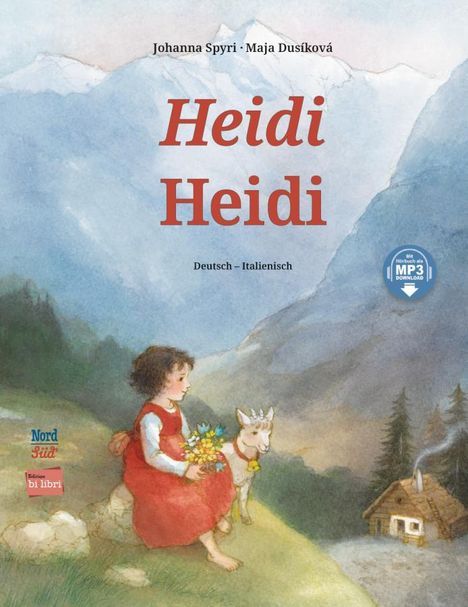 Johanna Spyri: Heidi. Kinderbuch Deutsch-Italienisch, Buch