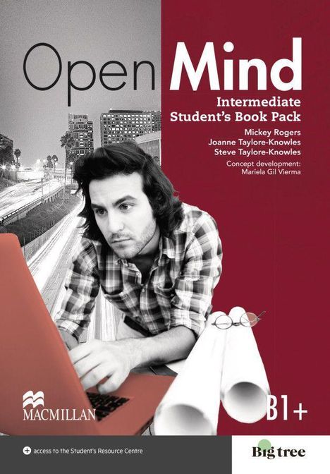 Mickey Rogers: Open Mind. Student's Book with Webcode (incl. MP3) and Print-Workbook with Key and Audios online, 1 Buch und 1 Diverse