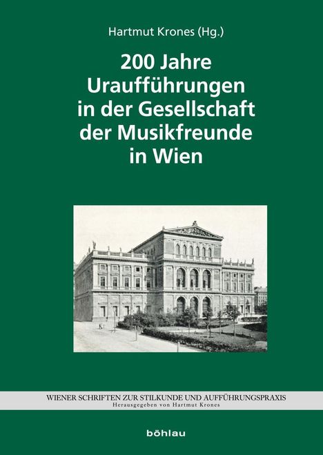 200 Jahre Uraufführungen in der Gesellschaft der Musik, Buch