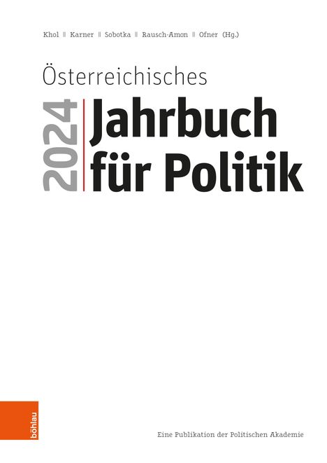 Österreichisches Jahrbuch für Politik 2024, Buch