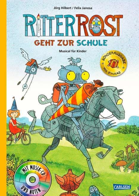 Jörg Hilbert: Hilbert, J: Ritter Rost 8 geht zur Schule (lim. SA) /m. CD, Buch