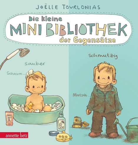 Joëlle Tourlonias: Die kleine Mini-Bibliothek der Gegensätze - Ein Pappbilderbuch über Gegensätze (Die Mini-Bibliothek der Wörter), Buch