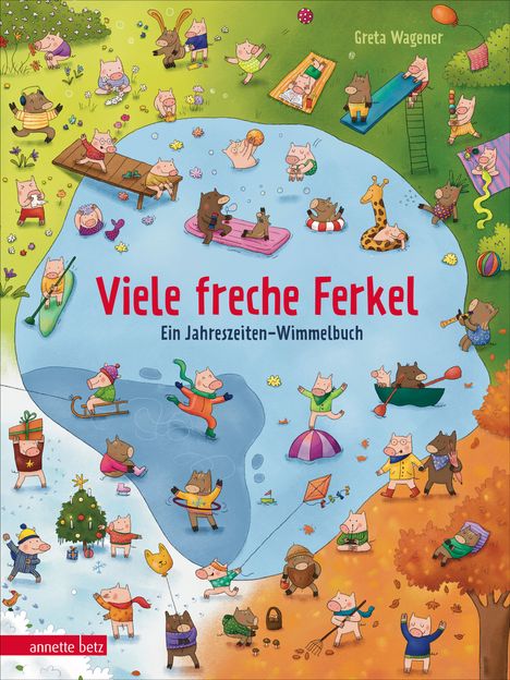 Greta Wagener: Viele freche Ferkel - Ein Pappbilderbuch voller niedlicher Haus- und Wildschweinchen, Buch