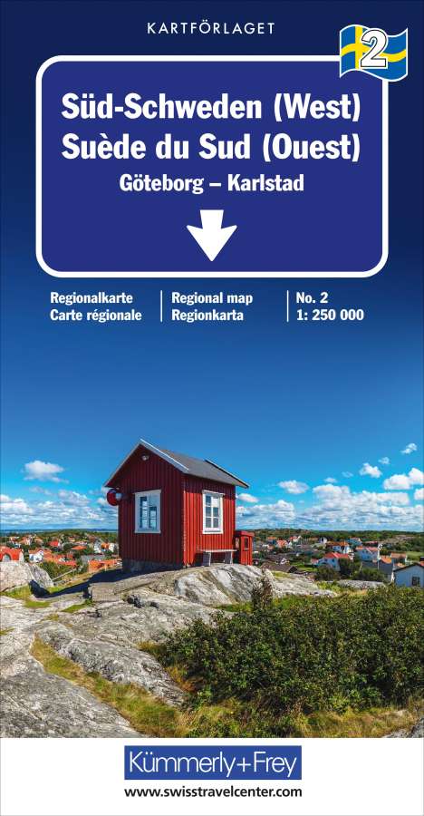 Süd-Schweden (West) Nr. 02 Regionalkarte Schweden 1:250 000, Karten