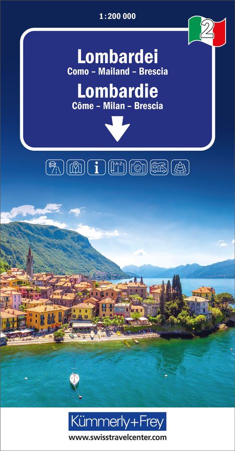 Lombardei, Nr. 02, Regionalstrassenkarte 1:200'000, Karten