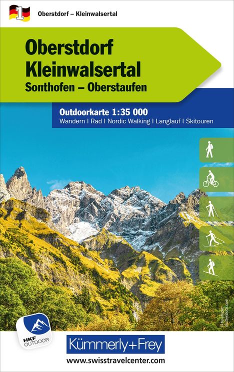 Oberstdorf Kleinwalsertal Nr. 01 Outdoorkarte Deutschland 1:35 000, Karten