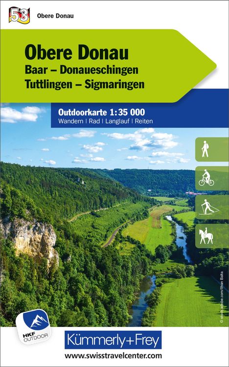 Obere Donau Nr. 53 Outdoorkarte Deutschland 1:35 000, Karten