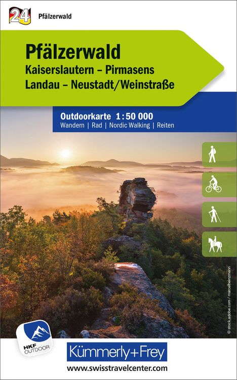 Pfälzerwald, Nr. 24, Outdoorkarte 1:50'000, Karten