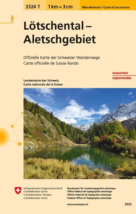 Swisstopo 1 : 33 333 Lötschental Aletschgebiet, Karten