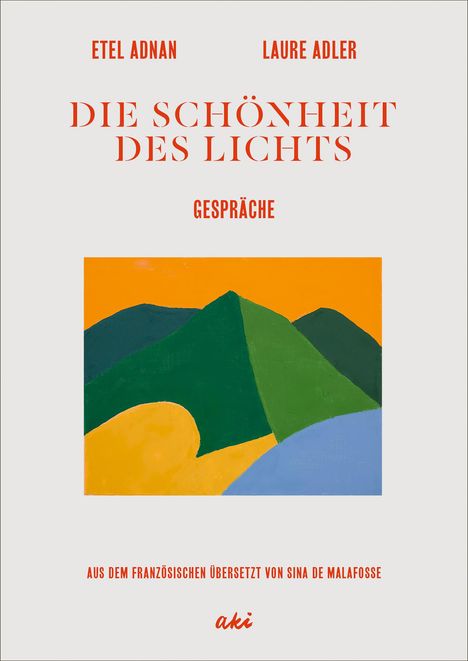 Etel Adnan: Die Schönheit des Lichts, Buch