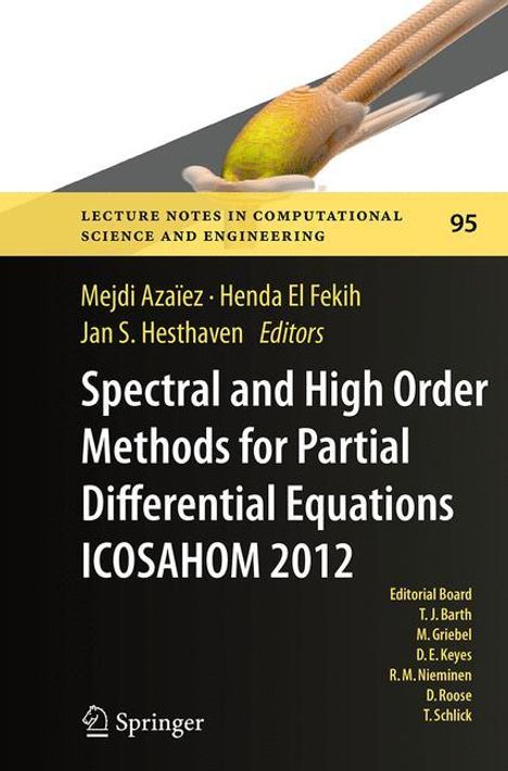 Spectral and High Order Methods for Partial Differential Equations - ICOSAHOM 2012, Buch