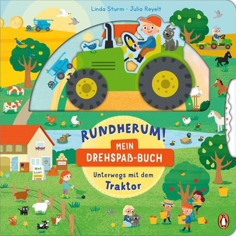 Linda Sturm: Rundherum! Mein Drehspaß-Buch - Unterwegs mit dem Traktor, Buch