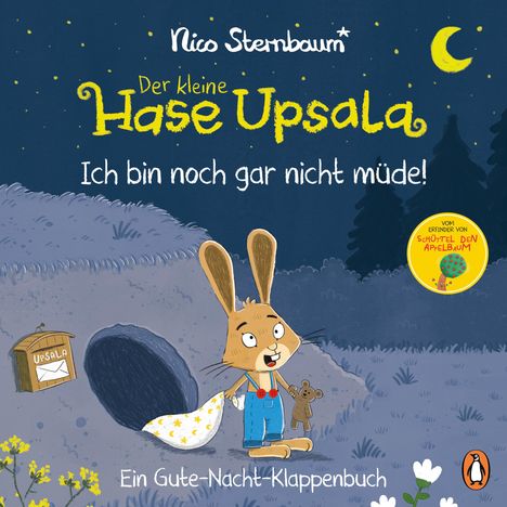 Nico Sternbaum: Der kleine Hase Upsala - Ich bin noch gar nicht müde - Ein Gute-Nacht-Klappenbuch, Buch