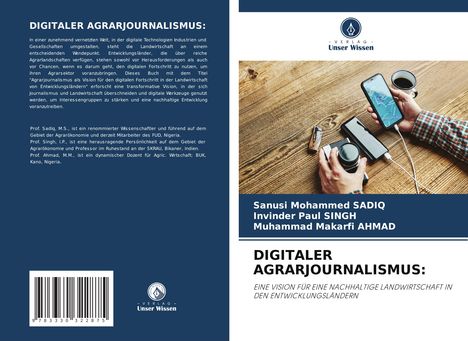 Sanusi Mohammed Sadiq: Digitaler Agrarjournalismus:, Buch