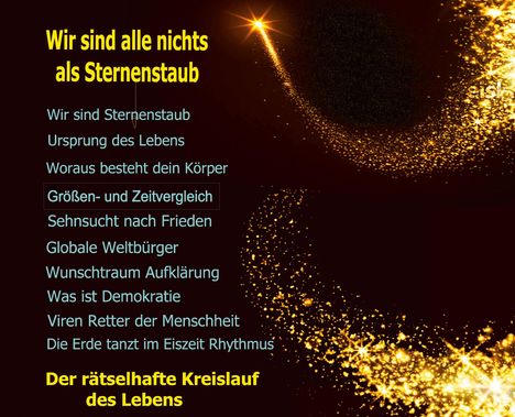Barbara Stein: Wir sind alle nichts als Sternenstaub, Buch