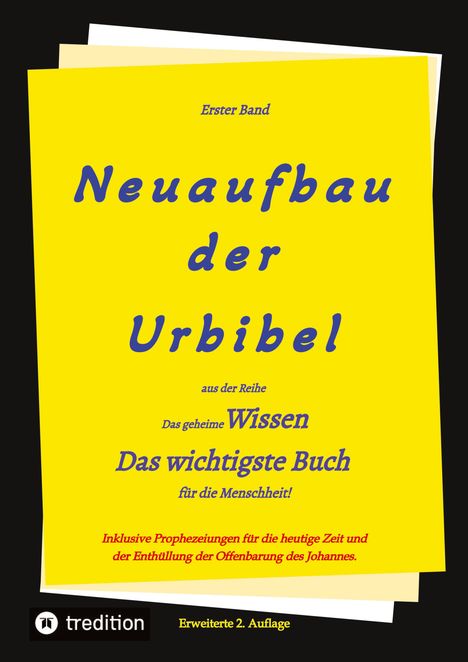 Johannes Greber: 2. Auflage 1. Band von Neuaufbau der Urbibel, Buch