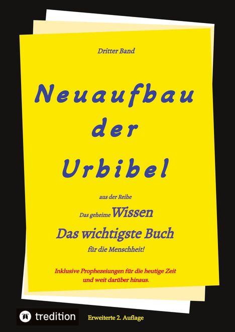 Paul Rießler: 2. Auflage 3. Band Neuaufbau der Urbibel, Buch