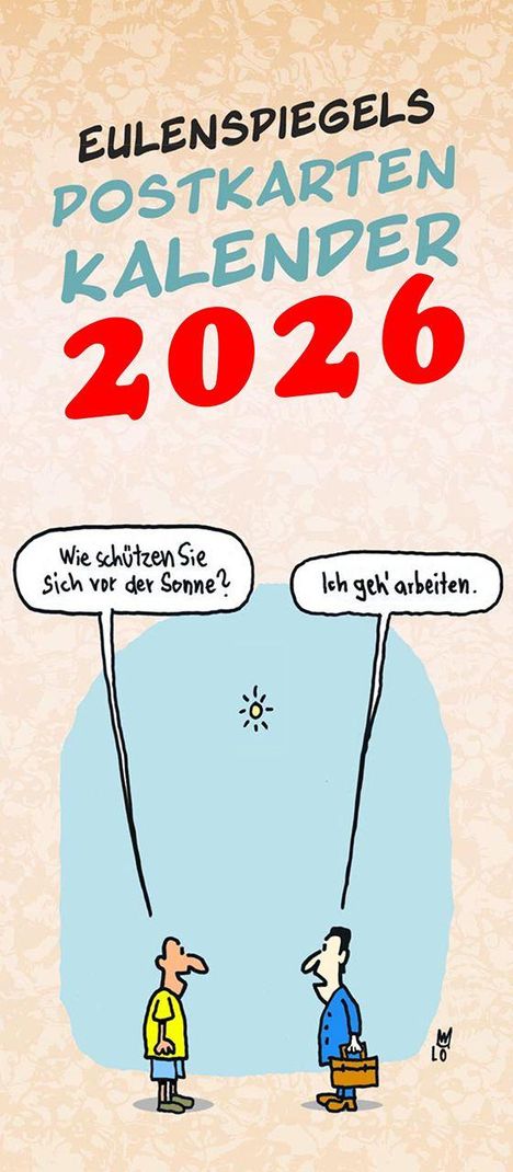 Eulenspiegels Postkartenkalender 2026, Kalender