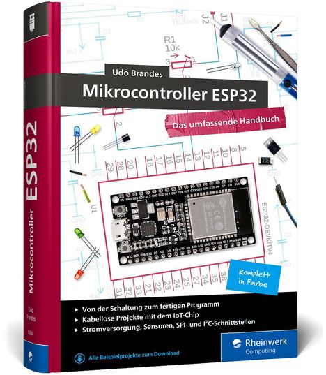 Udo Brandes: Mikrocontroller ESP32, Buch