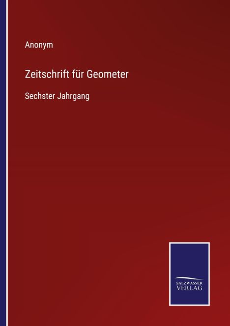 Anonym: Zeitschrift für Geometer, Buch