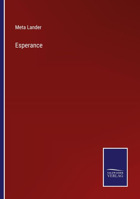 Meta Lander: Esperance, Buch
