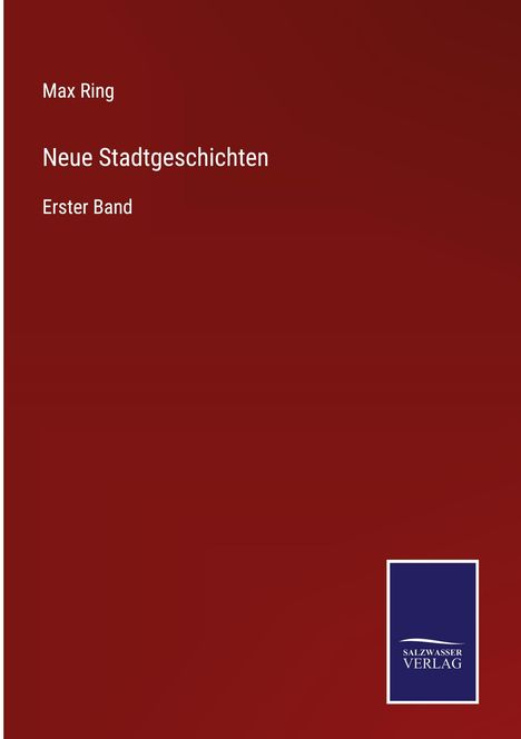Max Ring: Neue Stadtgeschichten, Buch