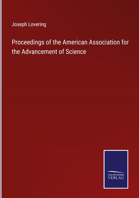 Joseph Lovering: Proceedings of the American Association for the Advancement of Science, Buch