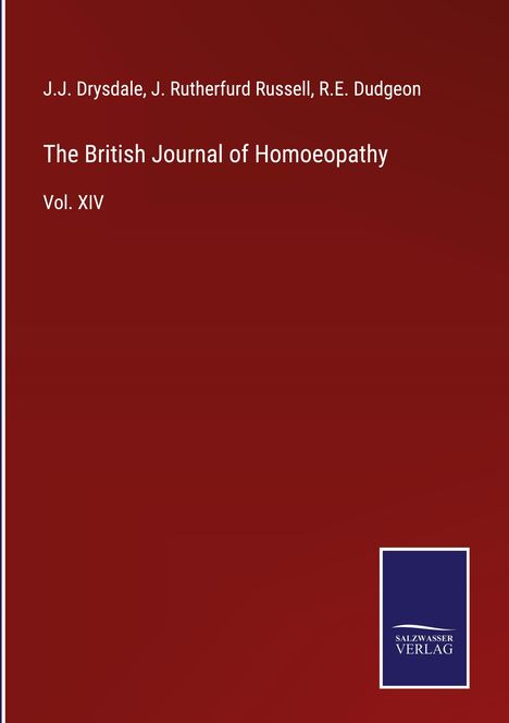 J. J. Drysdale: The British Journal of Homoeopathy, Buch