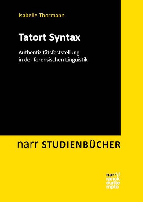 Isabelle Thormann: Tatort Syntax, Buch