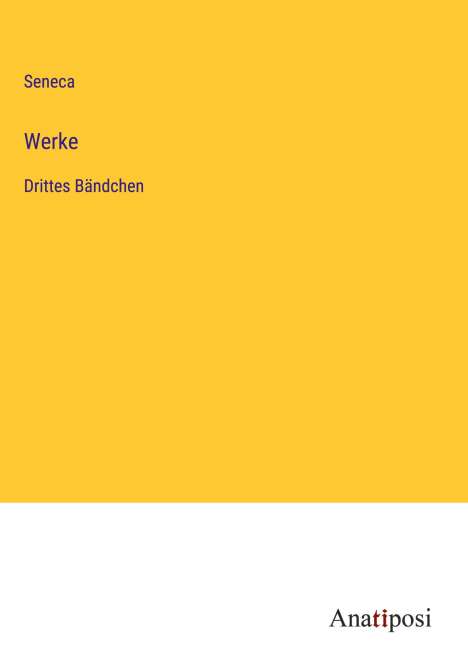 Seneca: Werke, Buch