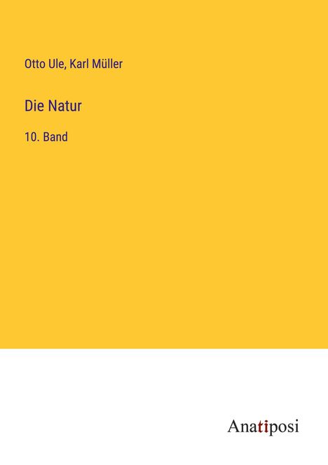 Otto Ule: Die Natur, Buch