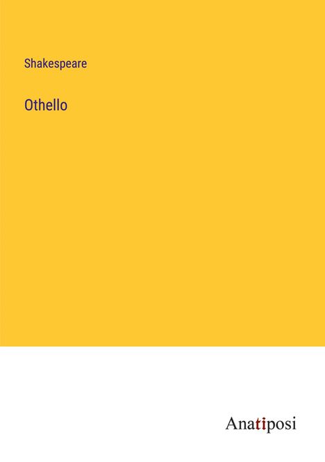 Shakespeare: Othello, Buch