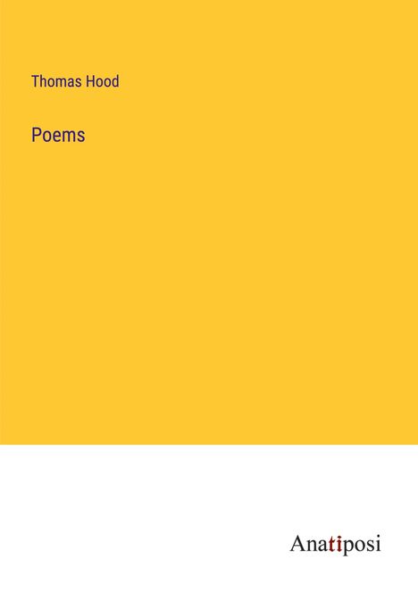 Thomas Hood: Poems, Buch