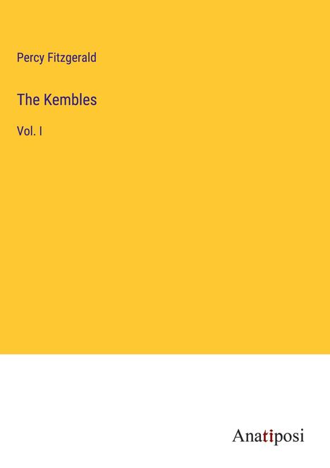 Percy Fitzgerald: The Kembles, Buch