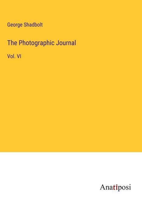 George Shadbolt: The Photographic Journal, Buch