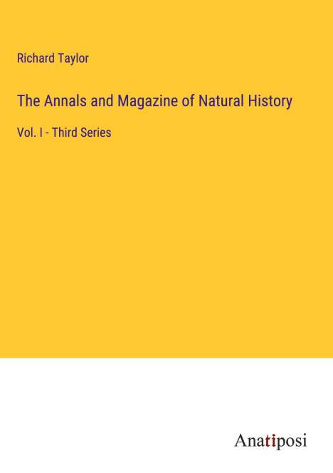 Richard Taylor: The Annals and Magazine of Natural History, Buch