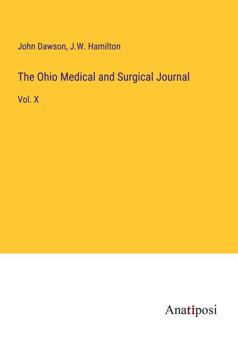 John Dawson: The Ohio Medical and Surgical Journal, Buch