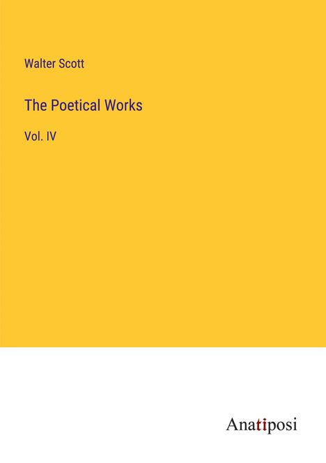 Walter Scott: The Poetical Works, Buch