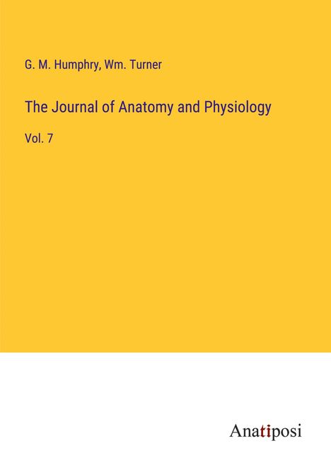 G. M. Humphry: The Journal of Anatomy and Physiology, Buch